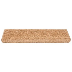 Tapis d'escalier 20 pièces 65 x 21 x 4 cm Beige Bord rectangulaire 527427527427