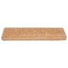 Tapis d'escalier 20 pièces 65 x 21 x 4 cm Beige Bord rectangulaire 527427527427