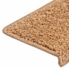 Tapis d'escalier 20 pièces 65 x 21 x 4 cm Beige Bord rectangulaire 527427527427