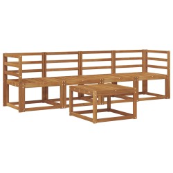 Ensemble de canapés d'extérieur 5 pcs Naturel 527429527429