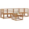 Ensemble de canapés d'extérieur 5 pcs Naturel 527429527429