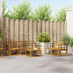 Ensemble de canapés d'extérieur 6 pcs Naturel 527432527432