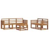 Ensemble de canapés d'extérieur Naturel Bois d'Acacia Massif 527435527435