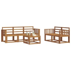 Ensemble de canapés d'extérieur Naturel Bois d'Acacia Massif 527435527435