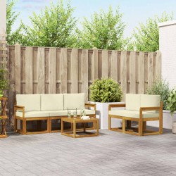 Ensemble de canapés d'extérieur 6 pcs Naturel et Crème 527436527436