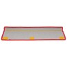 Tapis d'escalier 20 pièces 65 x 21 x 4 cm Bordure rectangulaire rouge 527437527437