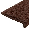Tapis d'escalier 20 pièces 65 x 21 x 4 cm Marron Bord rectangulaire 527439527439