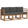 Ensemble de canapés d'extérieur 3 pcs Naturel et Anthracite 527440527440