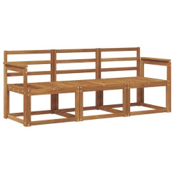 Ensemble de canapés d'extérieur 3 pcs Naturel 527442527442