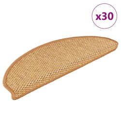 Tapis d'escalier autocollants 30 pcs 65x21x4 cm sisal 527445527445