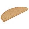 Tapis d'escalier autocollants 30 pcs 65x21x4 cm sisal 527445527445