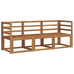 Ensemble de canapés d'extérieur 3 pcs Naturel 527447527447