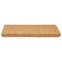 Tapis d'escalier autocollants 30 pcs 65x21x4 cm sisal 527448527448