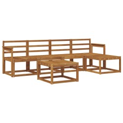 Ensemble de canapés d'extérieur 6 pcs Naturel 527459527459