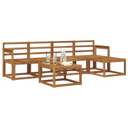 Ensemble de canapés d'extérieur 6 pcs Naturel 527459527459