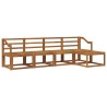 Ensemble de canapés d'extérieur 5 pcs Naturel 527461527461