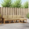 Ensemble de canapés d'extérieur 5 pcs Naturel et Beige 527464527464