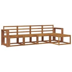 Ensemble de canapés d'extérieur 5 pcs Naturel 527468527468