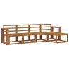 Ensemble de canapés d'extérieur 5 pcs Naturel 527468527468