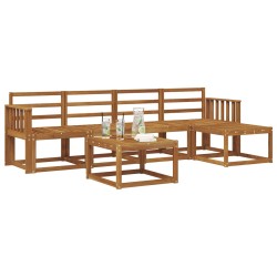 Ensemble de canapés d'extérieur 6 pcs Naturel 527469527469