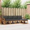 Ensemble de canapés d'extérieur 5 pcs Naturel et Anthracite 527470527470
