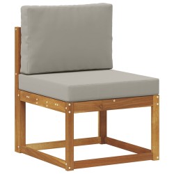 Ensemble de canapés d'extérieur 5 pcs Gris Naturel et Clair 527471527471