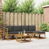 Ensemble de canapés d'extérieur 6 pcs Naturel et Anthracite 527473527473