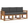 Ensemble de canapés d'extérieur 3 pcs Naturel et Anthracite 527476527476