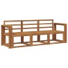 Ensemble de canapés d'extérieur 3 pcs Naturel 527479527479