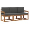 Ensemble de canapés d'extérieur 3 pcs Naturel et Anthracite 527481527481