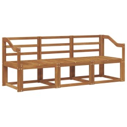 Ensemble de canapés d'extérieur 3 pcs Naturel 527482527482