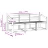 Ensemble de canapés d'extérieur 3 pcs Naturel 527482527482