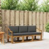 Ensemble de canapés d'extérieur 3 pcs Naturel et Anthracite 527484527484