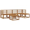 Ensemble de canapés d'extérieur 6 pcs Naturel 527487527487