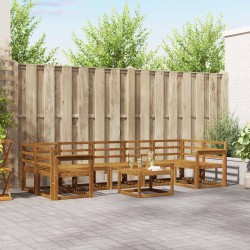 Ensemble de canapés d'extérieur 8 pcs Naturel 527488527488