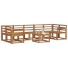 Ensemble de canapés d'extérieur 8 pcs Naturel 527488527488