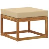 Ensemble de canapés d'extérieur 5 pcs Naturel et Beige 527489527489