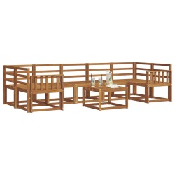 Ensemble de canapés d'extérieur 8 pcs Naturel 527491527491