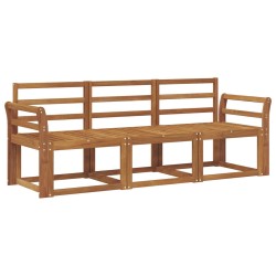 Ensemble de canapés d'extérieur 3 pcs Naturel 527493527493