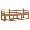 Ensemble de canapés d'extérieur 3 pcs Naturel 527493527493