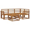 Ensemble de canapés d'extérieur 5 pcs Naturel 527499527499