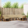 Ensemble de canapés d'extérieur 8 pcs Naturel et Beige 527509527509