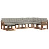Ensemble de canapés d'extérieur 8 pcs Gris Naturel et Clair 527515527515