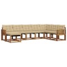 Ensemble de canapés d'extérieur 8 pcs Naturel et Beige 527517527517
