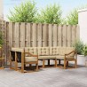 Ensemble de canapés d'extérieur 6 pcs Naturel et Beige 527522527522