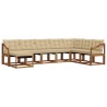 Ensemble de canapés d'extérieur 8 pcs Naturel et Beige 527523527523