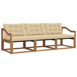 Ensemble de canapés d'extérieur 3 pcs Naturel et Beige 527527527527