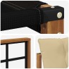 Ensemble de canapés d'extérieur 3 pcs Naturel et Beige 527531527531