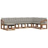 Ensemble de canapés d'extérieur 8 pcs Gris Naturel et Clair 527536527536