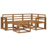 Ensemble de canapés d'extérieur 5 pcs Naturel 527546527546